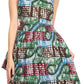 Sakkas Vale Womens African Ankara Sleeveless Short Cocktail Wrap Dress with Pocket