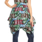 Sakkas Vale Womens African Ankara Sleeveless Short Cocktail Wrap Dress with Pocket
