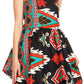 Sakkas Vale Womens African Ankara Sleeveless Short Cocktail Wrap Dress with Pocket