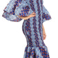 Sakkas Zarah Women's African Ankara Body-con Off shoulder Mermaid Pocket Dress