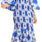 Sakkas Zarah Women's African Ankara Body-con Off shoulder Mermaid Pocket Dress