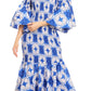 Sakkas Zarah Women's African Ankara Body-con Off shoulder Mermaid Pocket Dress