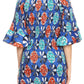 Sakkas Zarah Women's African Ankara Body-con Off shoulder Mermaid Pocket Dress