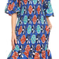 Sakkas Zarah Women's African Ankara Body-con Off shoulder Mermaid Pocket Dress