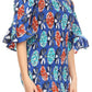 Sakkas Zarah Women's African Ankara Body-con Off shoulder Mermaid Pocket Dress