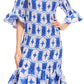 Sakkas Zarah Women's African Ankara Body-con Off shoulder Mermaid Pocket Dress