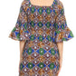 Sakkas Zarah Women's African Ankara Body-con Off shoulder Mermaid Pocket Dress