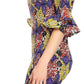 Sakkas Zarah Women's African Ankara Body-con Off shoulder Mermaid Pocket Dress