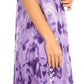 Sakkas Mara Women's Casual Sleeveless Tank Flare Midi Boho Batik Dress Cover-up