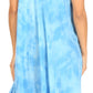 Sakkas Mara Women's Casual Sleeveless Tank Flare Midi Boho Batik Dress Cover-up