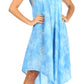 Sakkas Mara Women's Casual Sleeveless Tank Flare Midi Boho Batik Dress Cover-up