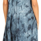 Sakkas Mara Women's Casual Sleeveless Tank Flare Midi Boho Batik Dress Cover-up