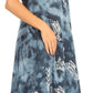 Sakkas Mara Women's Casual Sleeveless Tank Flare Midi Boho Batik Dress Cover-up