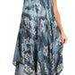 Sakkas Mara Women's Casual Sleeveless Tank Flare Midi Boho Batik Dress Cover-up