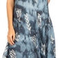 Sakkas Mara Women's Casual Sleeveless Tank Flare Midi Boho Batik Dress Cover-up