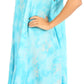 Sakkas Mara Women's Casual Sleeveless Tank Flare Midi Boho Batik Dress Cover-up