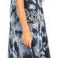 Sakkas Mara Women's Casual Sleeveless Tank Flare Midi Boho Batik Dress Cover-up