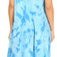 Sakkas Mara Women's Casual Sleeveless Tank Flare Midi Boho Batik Dress Cover-up