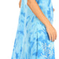 Sakkas Mara Women's Casual Sleeveless Tank Flare Midi Boho Batik Dress Cover-up