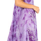 Sakkas Mara Women's Casual Sleeveless Tank Flare Midi Boho Batik Dress Cover-up
