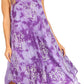 Sakkas Mara Women's Casual Sleeveless Tank Flare Midi Boho Batik Dress Cover-up
