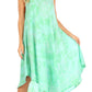Sakkas Mara Women's Casual Sleeveless Tank Flare Midi Boho Batik Dress Cover-up