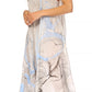 Sakkas Mara Women's Casual Sleeveless Tank Flare Midi Boho Batik Dress Cover-up