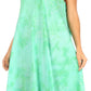 Sakkas Mara Women's Casual Sleeveless Tank Flare Midi Boho Batik Dress Cover-up