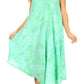 Sakkas Mara Women's Casual Sleeveless Tank Flare Midi Boho Batik Dress Cover-up