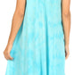 Sakkas Mara Women's Casual Sleeveless Tank Flare Midi Boho Batik Dress Cover-up