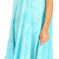 Sakkas Mara Women's Casual Sleeveless Tank Flare Midi Boho Batik Dress Cover-up
