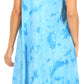 Sakkas Mara Women's Casual Sleeveless Tank Flare Midi Boho Batik Dress Cover-up
