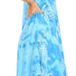 Sakkas Mara Women's Casual Sleeveless Tank Flare Midi Boho Batik Dress Cover-up