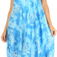Sakkas Mara Women's Casual Sleeveless Tank Flare Midi Boho Batik Dress Cover-up