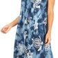 Sakkas Mara Women's Casual Sleeveless Tank Flare Midi Boho Batik Dress Cover-up