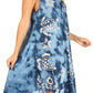 Sakkas Mara Women's Casual Sleeveless Tank Flare Midi Boho Batik Dress Cover-up
