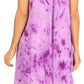 Sakkas Mara Women's Casual Sleeveless Tank Flare Midi Boho Batik Dress Cover-up