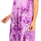 Sakkas Mara Women's Casual Sleeveless Tank Flare Midi Boho Batik Dress Cover-up
