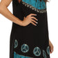 Sakkas Batik Peace Caftan Tank Dress / Cover Up