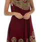 Sakkas Batik Peace Caftan Tank Dress / Cover Up