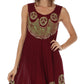 Sakkas Batik Peace Caftan Tank Dress / Cover Up