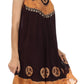 Sakkas Batik Peace Caftan Tank Dress / Cover Up