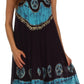Sakkas Batik Peace Caftan Tank Dress / Cover Up