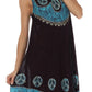 Sakkas Batik Peace Caftan Tank Dress / Cover Up