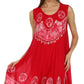 Sakkas Batik Peace Caftan Tank Dress / Cover Up