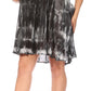 Sakkas Marta Women's Casual Summer Tie Dye Flowy Boho Maxi Sleeveless Dress Loose