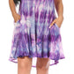Sakkas Marta Women's Casual Summer Tie Dye Flowy Boho Maxi Sleeveless Dress Loose