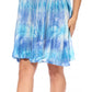 Sakkas Marta Women's Casual Summer Tie Dye Flowy Boho Maxi Sleeveless Dress Loose