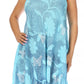 Sakkas Marta Women's Casual Summer Tie Dye Flowy Boho Maxi Sleeveless Dress Loose
