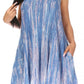 Sakkas Marta Women's Casual Summer Tie Dye Flowy Boho Maxi Sleeveless Dress Loose
